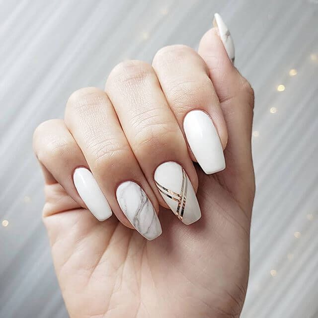 Fun White Nail Paint Art