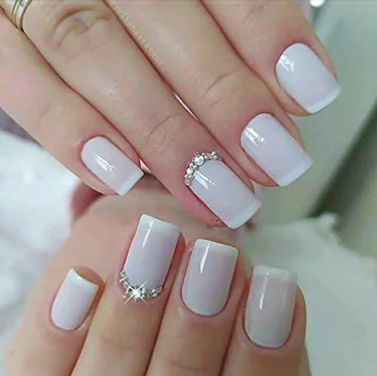 One coat white nail polish