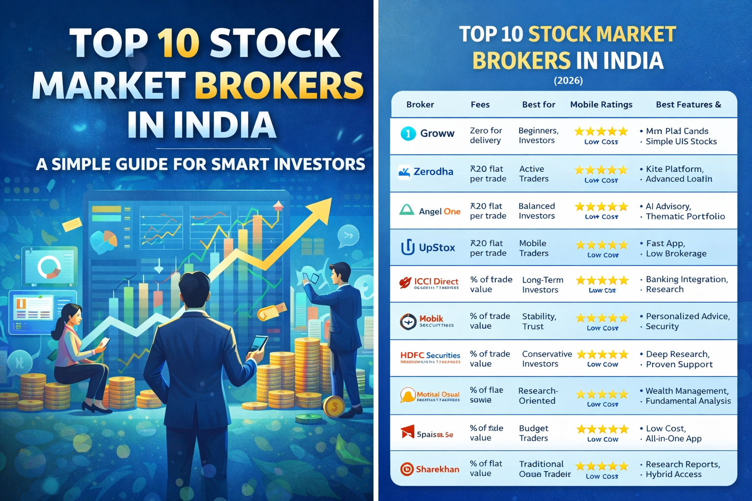 Top 10 Stock Market Brokers in India: A Simple Guide for Smart Investors