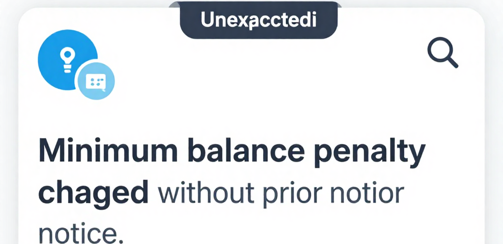 Minimum Balance Penalty Charged Without Notice – Can You Get Refund?