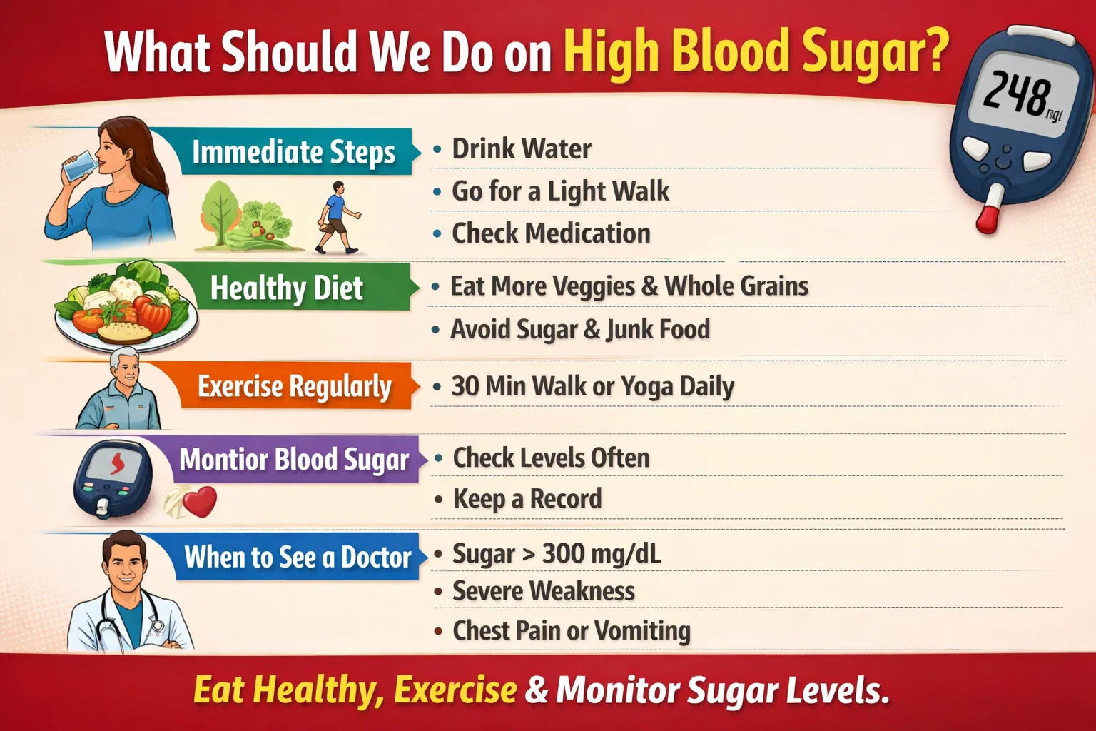What Should We Do When Blood Sugar Is High? A Simple Guide for Everyone