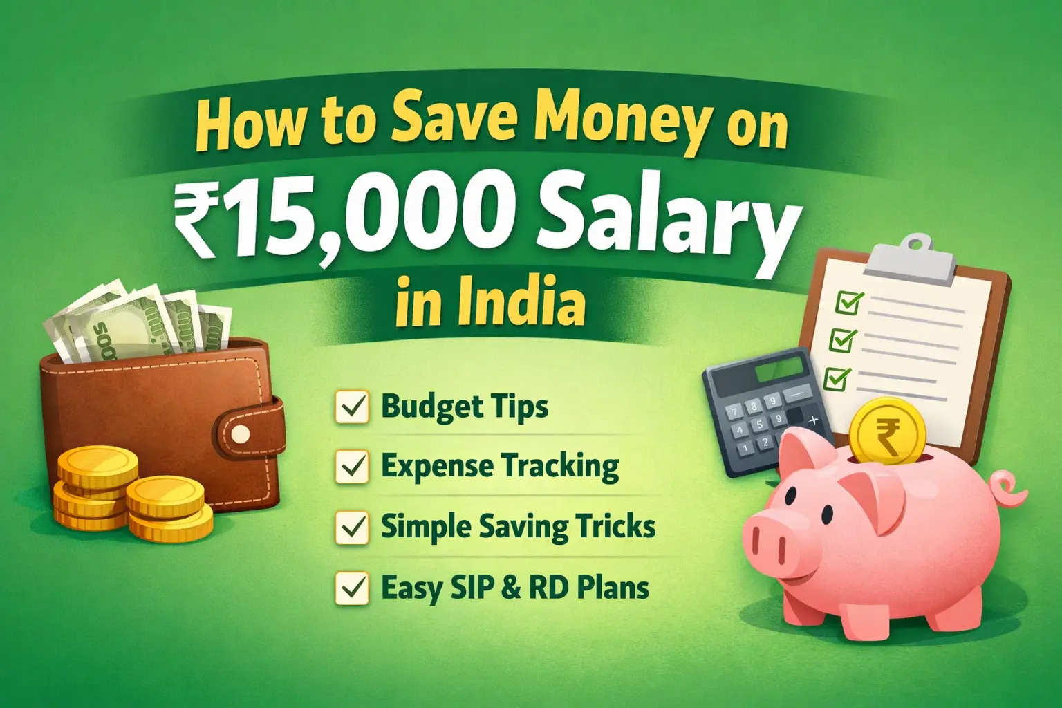 How to Save Money on ₹15,000 Salary in India (Simple & Practical Guide)