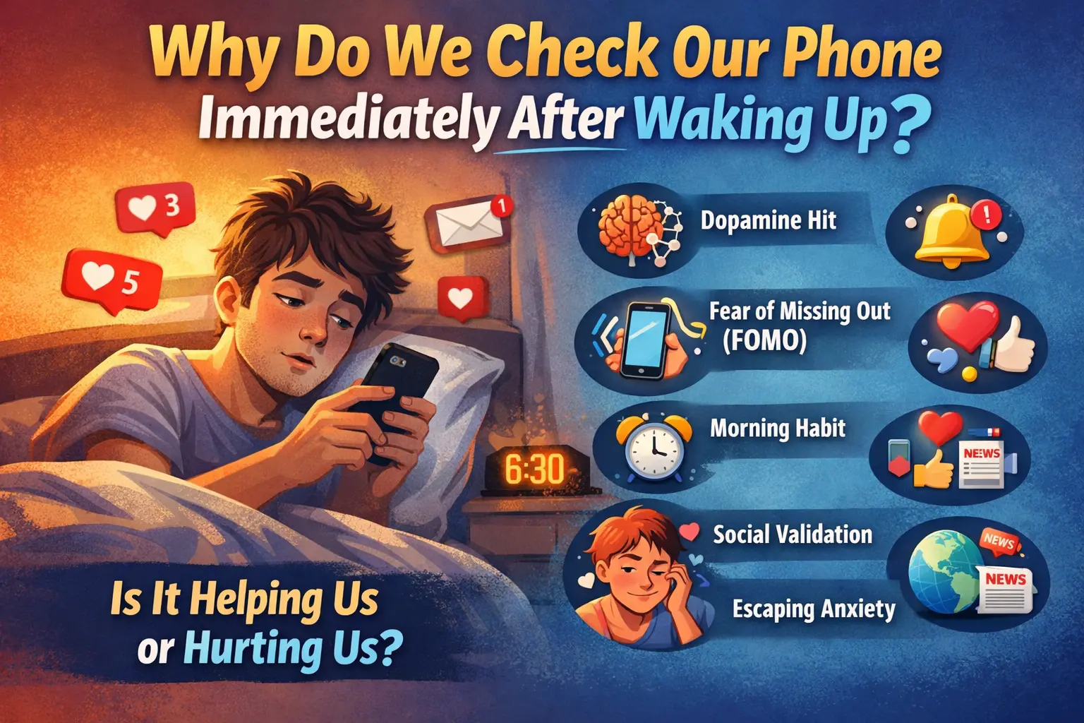 Why Do We Check Our Phone Immediately After Waking Up?