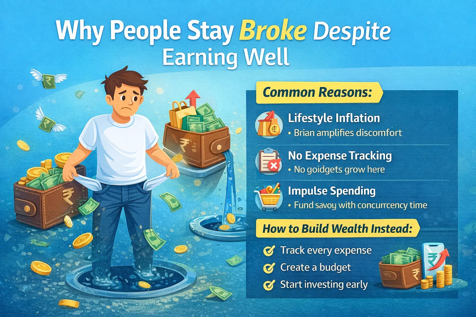 Why People Stay Broke Despite Earning Well (And How to Fix It)