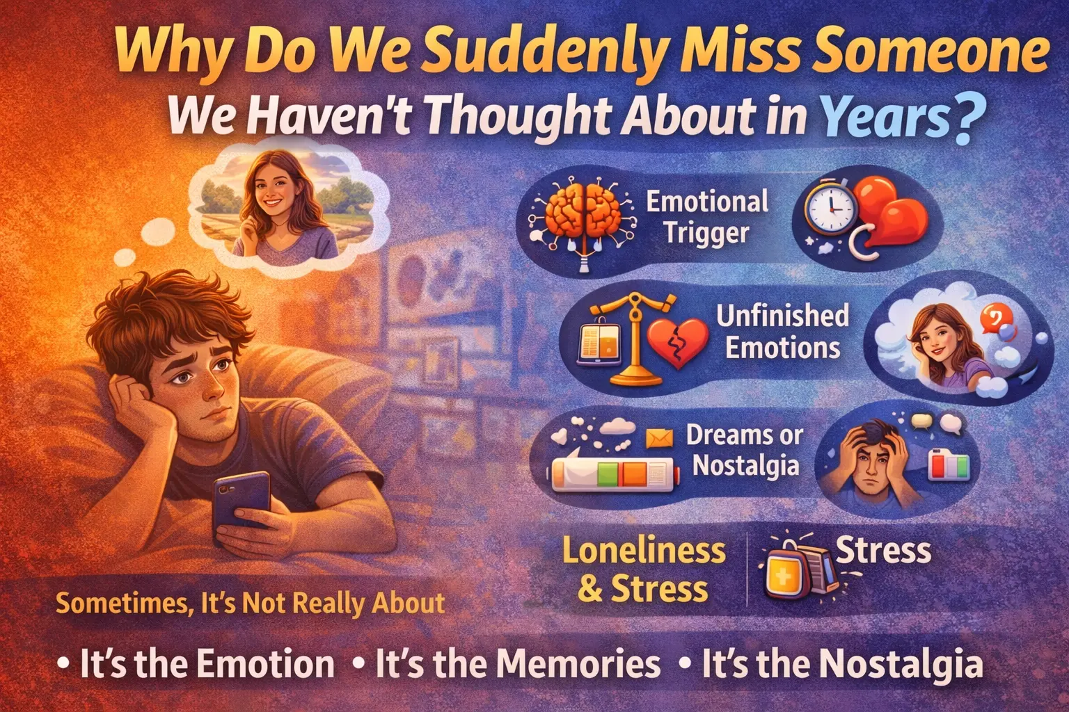 Why Do We Suddenly Miss Someone We Haven’t Thought About in Years?
