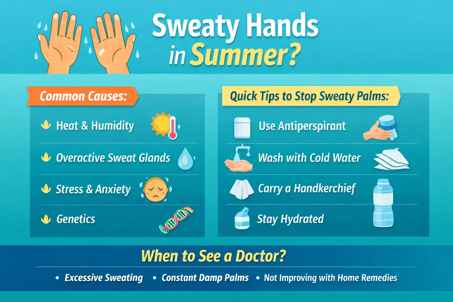 Sweaty Hands in Summer: Causes, Treatment & How to Stop It Fast