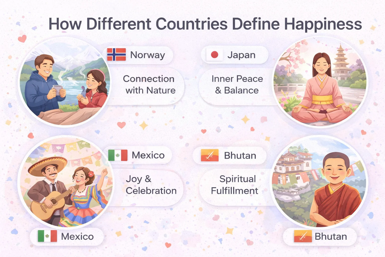 How Different Countries Define Happiness?