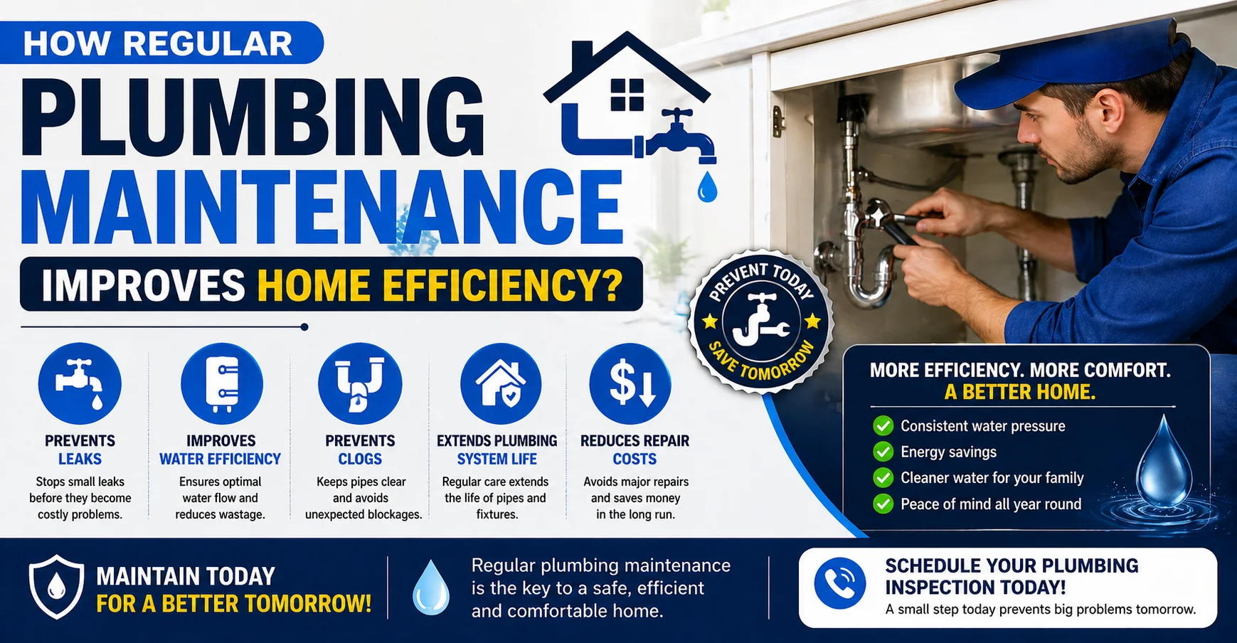 How Regular Plumbing Maintenance Improves Home Efficiency