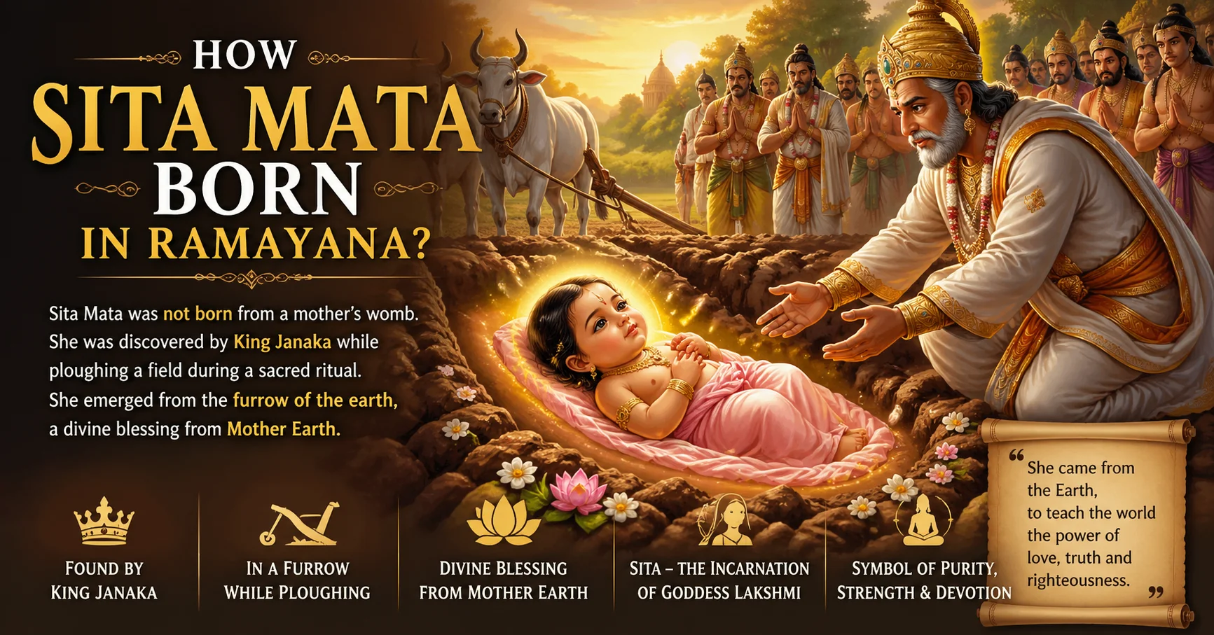 How Was Sita Mata Born in Ramayana? A Deep Dive into Her Divine Origin