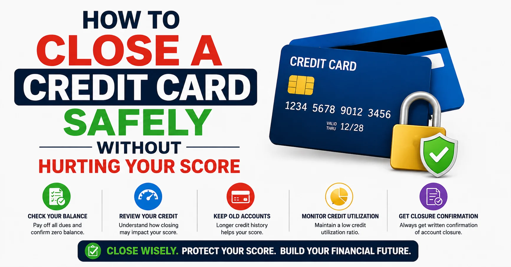 How to Close a Credit Card Safely Without Hurting Your Score
