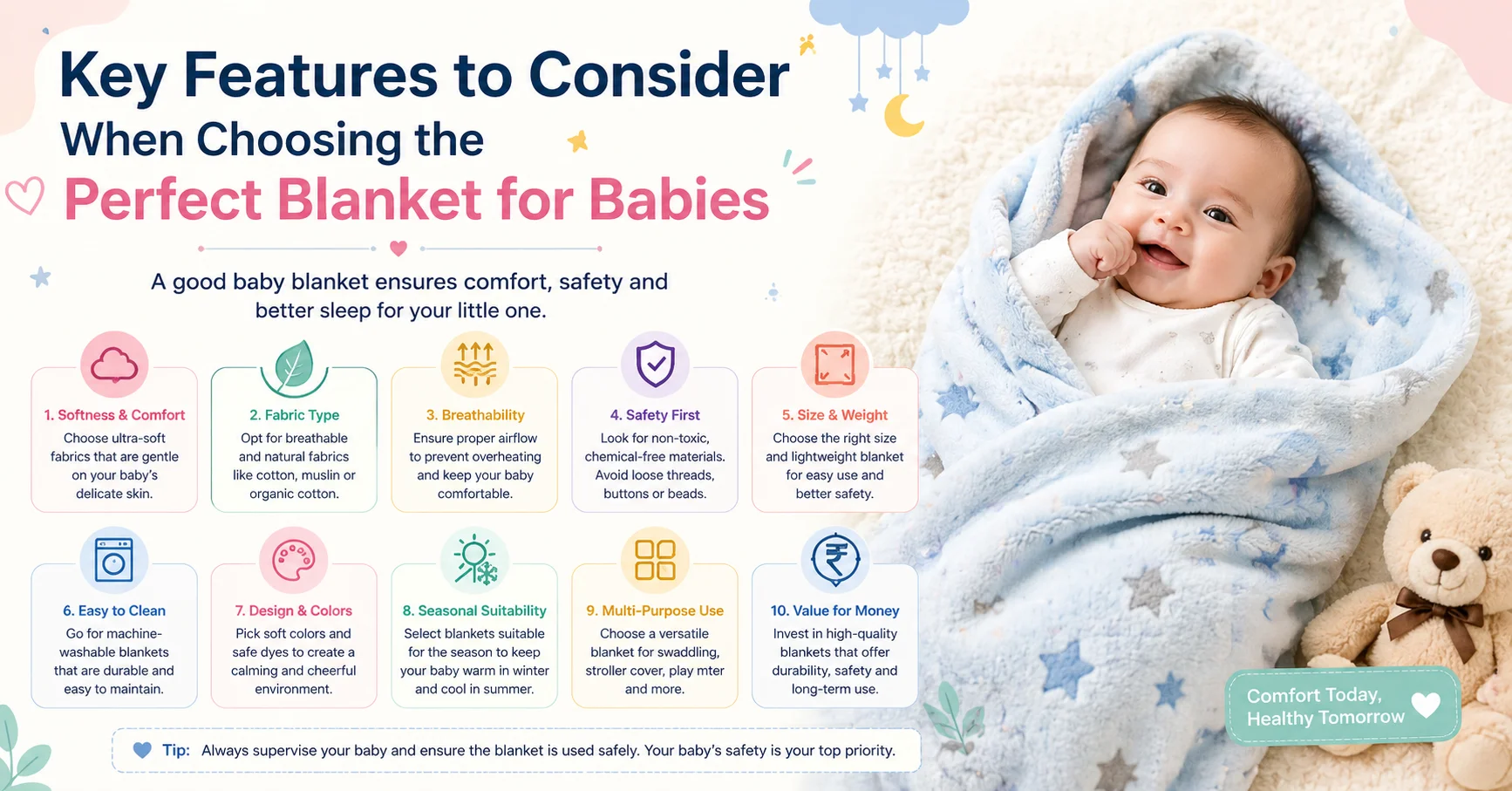 Key Features to Consider When Choosing the Perfect Blanket for Babies