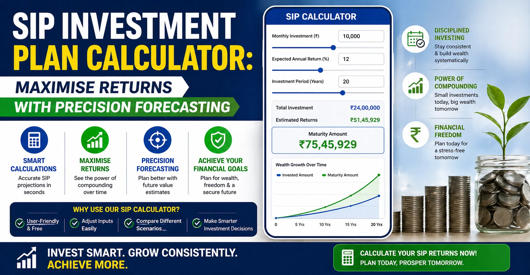 SIP Investment Plan Calculator: Maximise Returns with Precision Forecasting