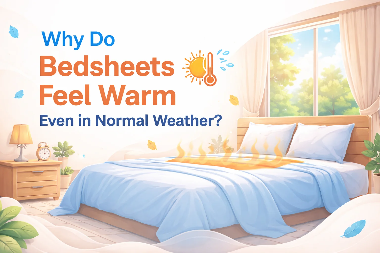 Why Do Bedsheets Feel Warm Even in Normal Weather? (Science Explained)