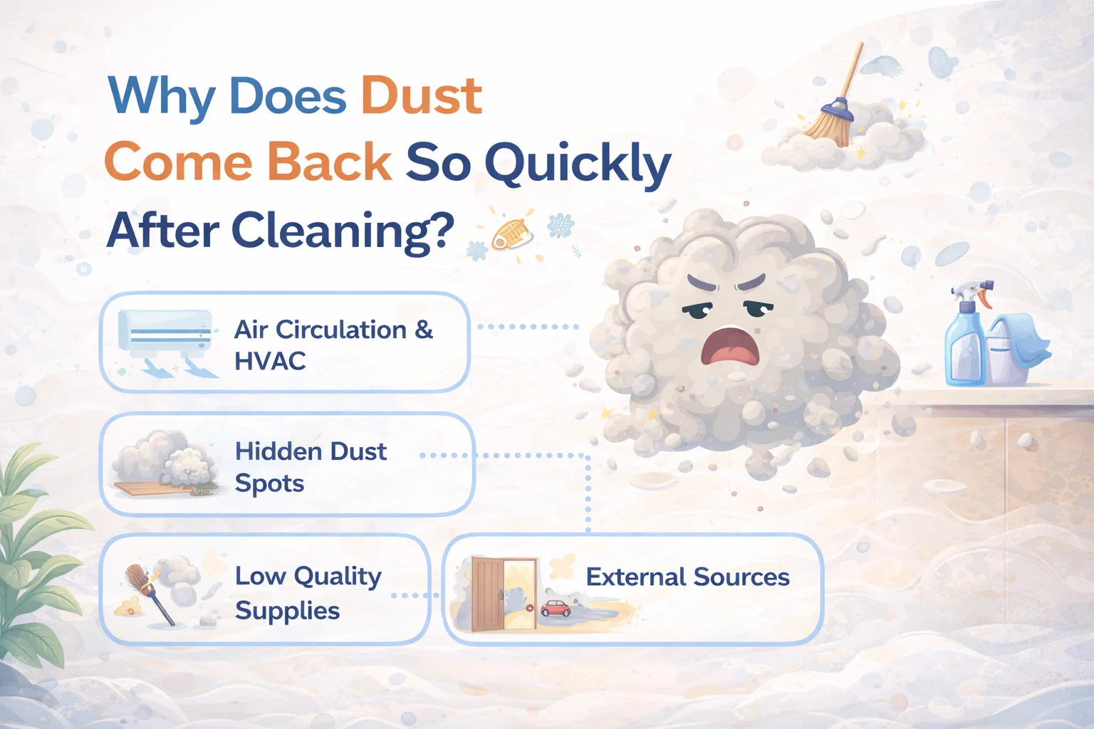 Why Does Dust Come Back So Quickly After Cleaning? (Causes, Science & Easy Solutions)