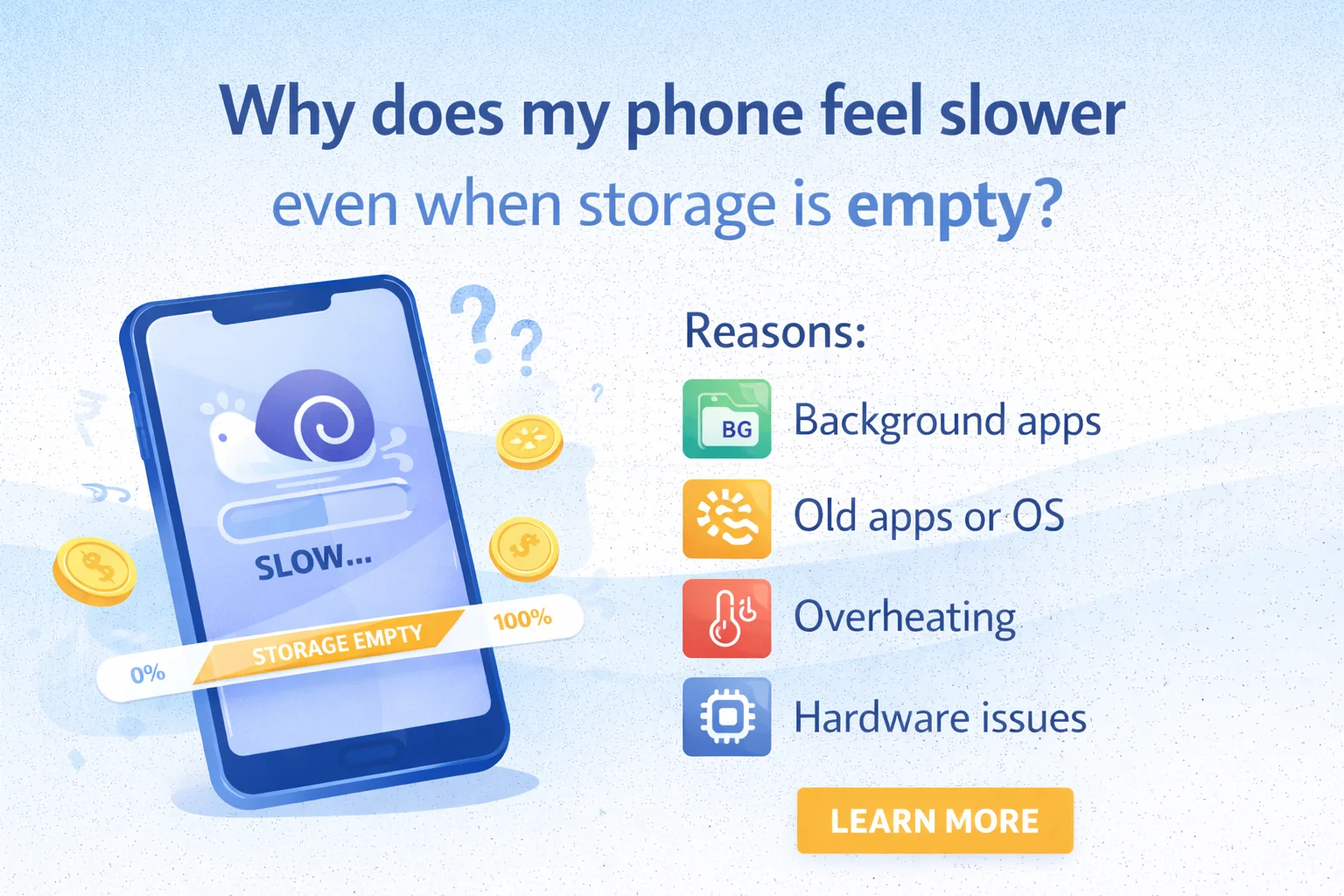 Why Does My Phone Feel Slower Even When Storage Is Empty?