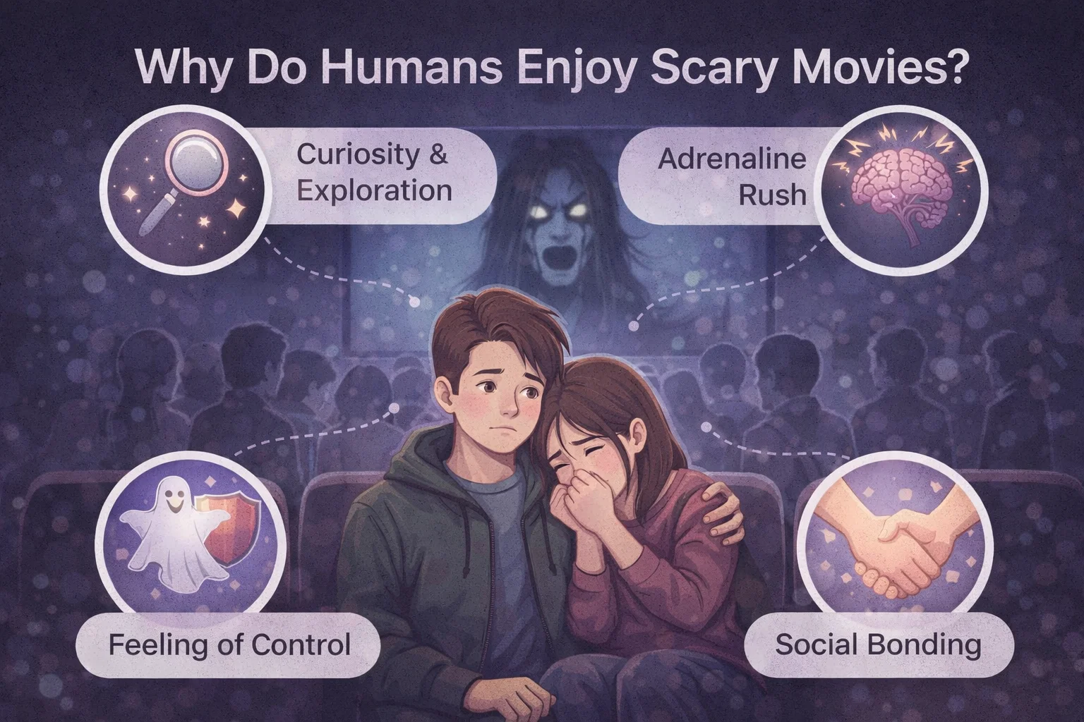 Why Do Humans Enjoy Scary Movies?