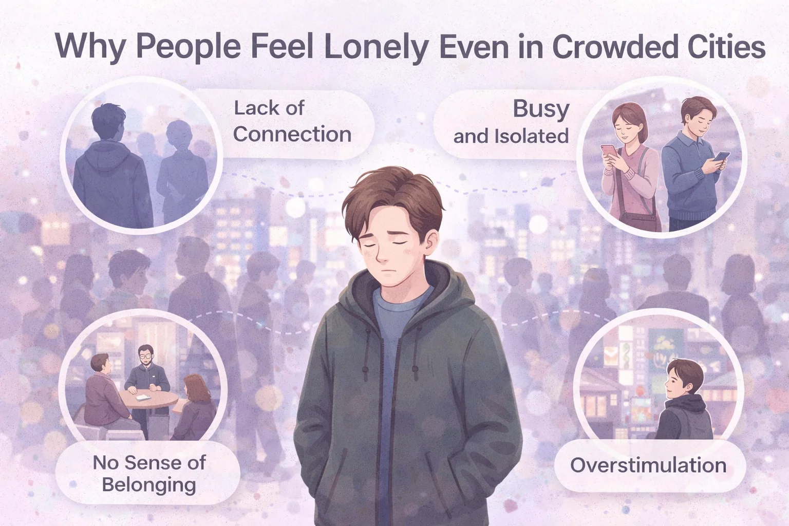 Why People Feel Lonely Even in Crowded Cities (Modern Life Explained)