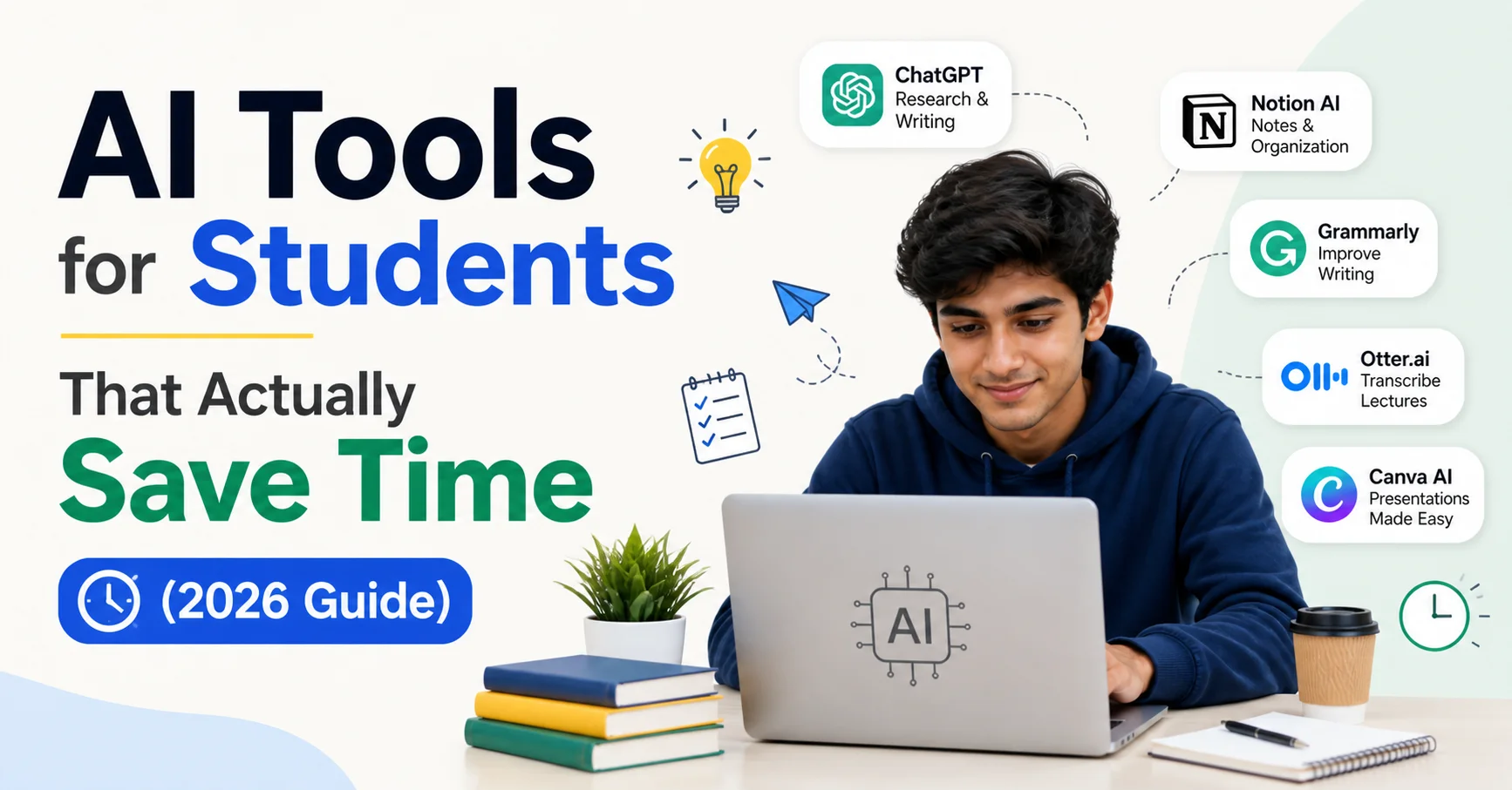 AI Tools for Students That Actually Save Time (2026 Guide)