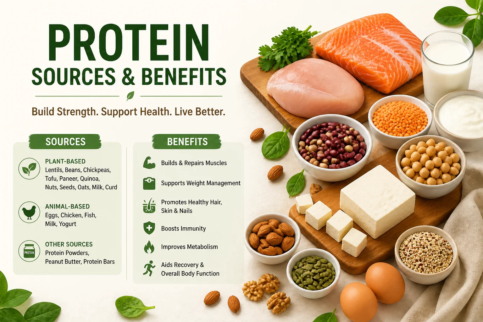 Protein Sources & Benefits: Complete Guide for a Healthy Lifestyle