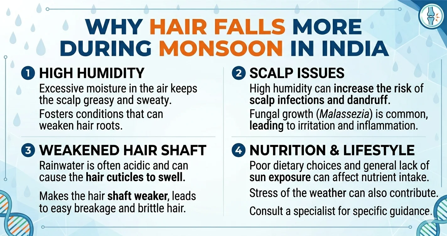 Why Hair Falls More During Monsoon in India