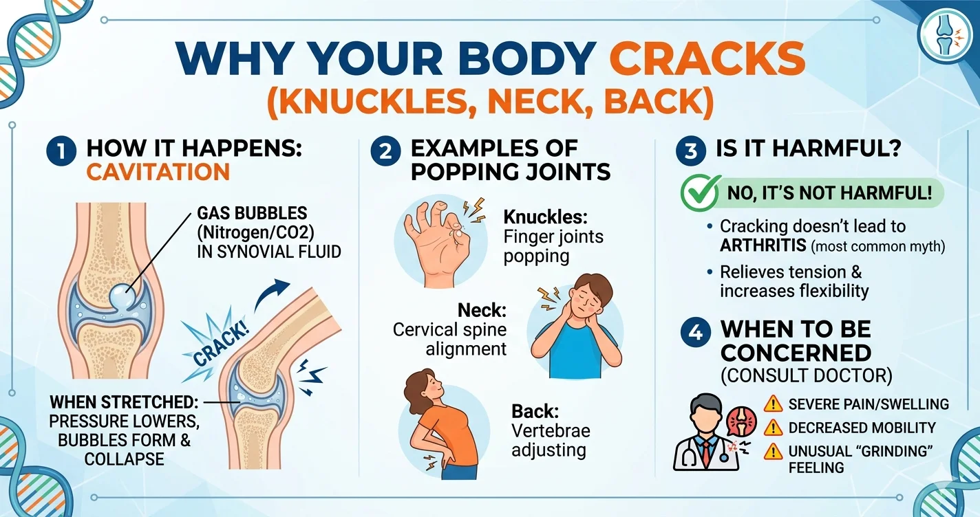 Why Your Body Cracks (Knuckles, Neck, Back) and Is It Harmful?