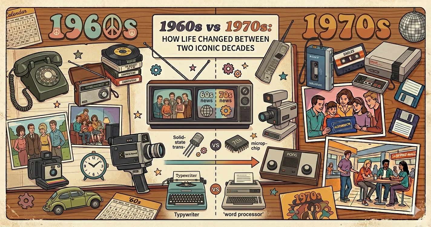 1960s vs 1970s: How Life Changed Between Two Revolutionary Decades