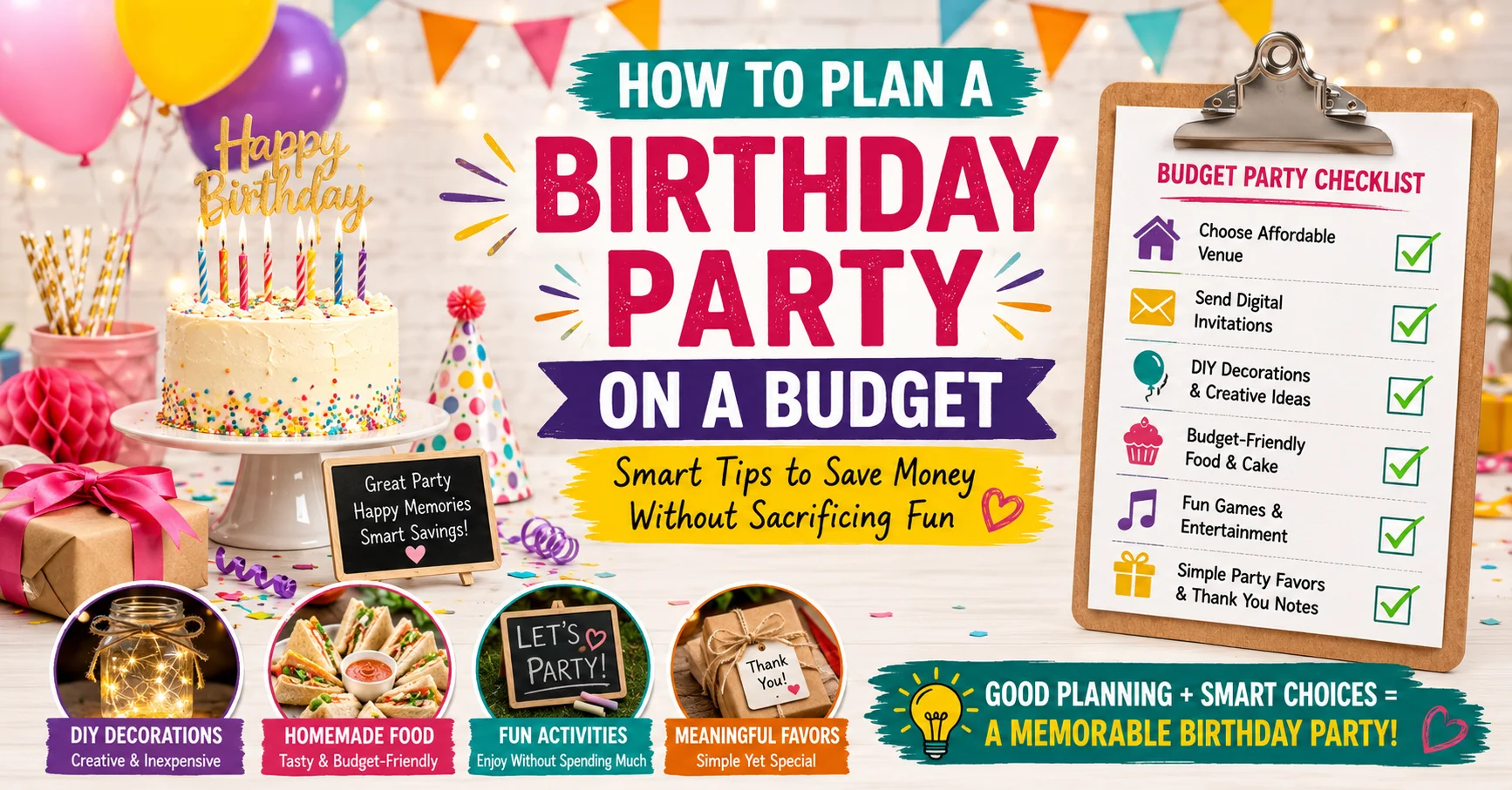 How to Plan a Birthday Party on a Budget: A Complete Guide to Celebrating Without Overspending