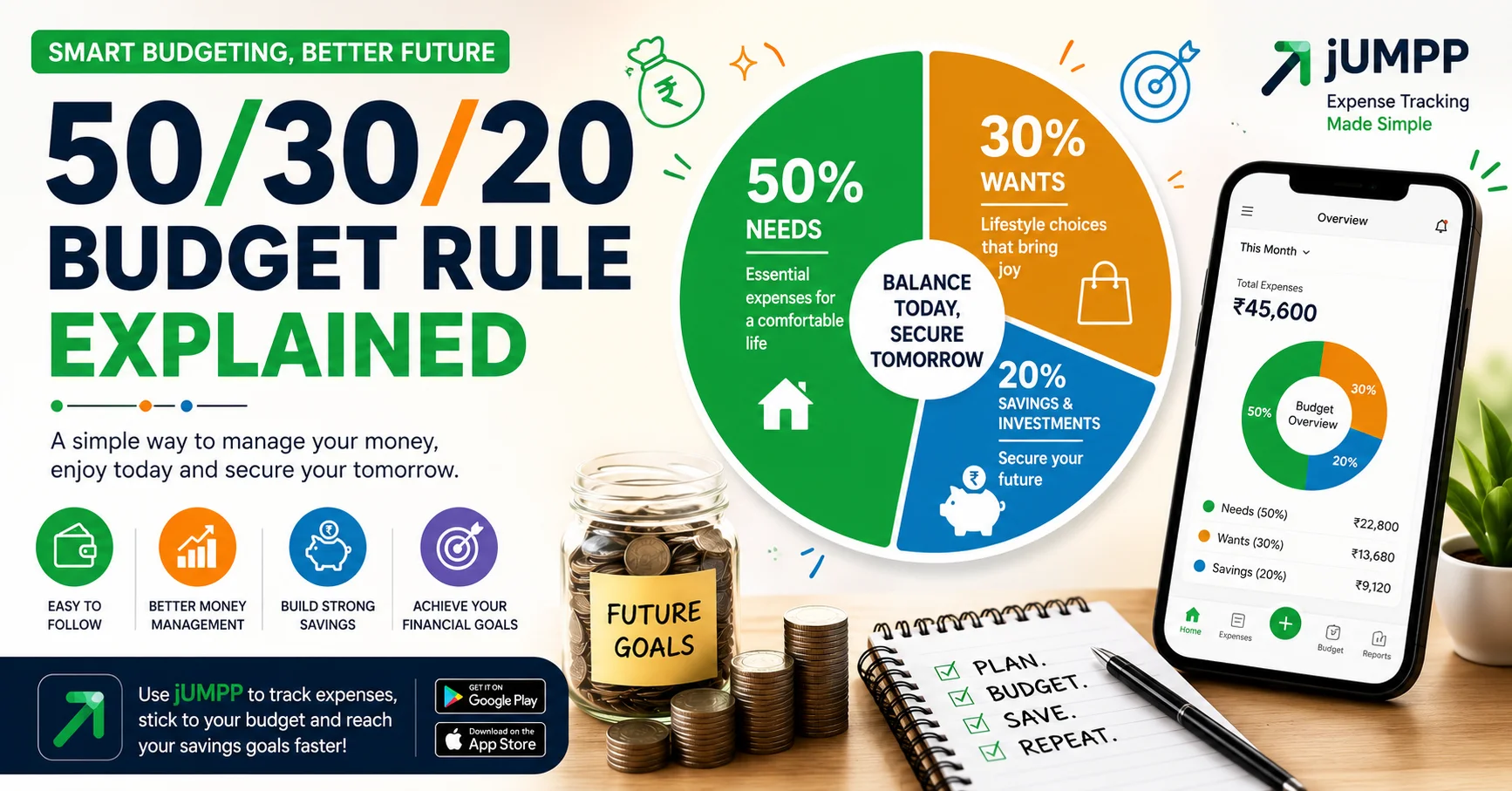 50/30/20 Budget Rule Explained: A Simple Guide to Managing Your Money Better
